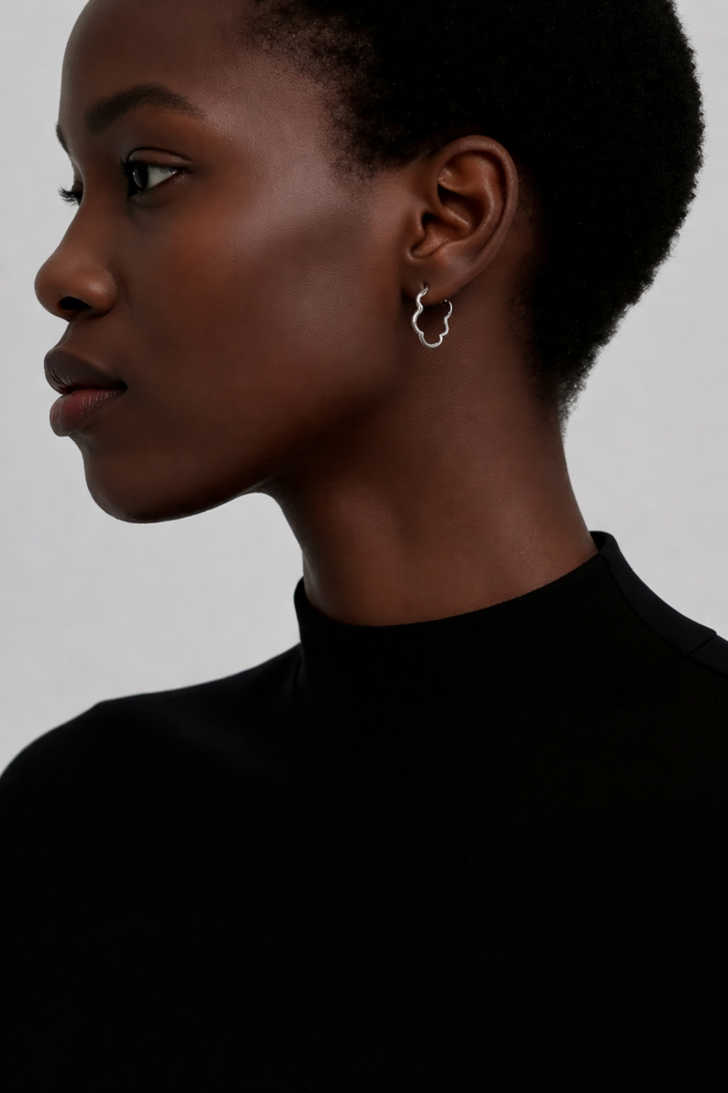 925 Silver Statement Hoops – Geometric Irregular Style for Contemporary Flair