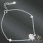 925 Sterling Silver Bracelet with Little Girl Design – Adjustable Cable Link Chain