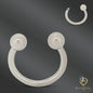 316L Surgical Steel Plain 3mm Screw Ball Horseshoe