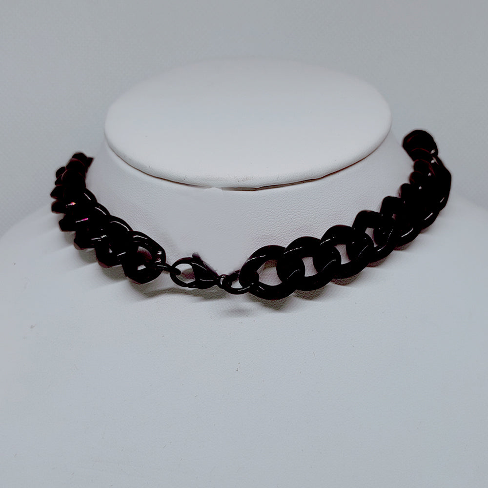 Bold Black Miami Cuban Chain – 13mm Stainless Steel Statement Necklace